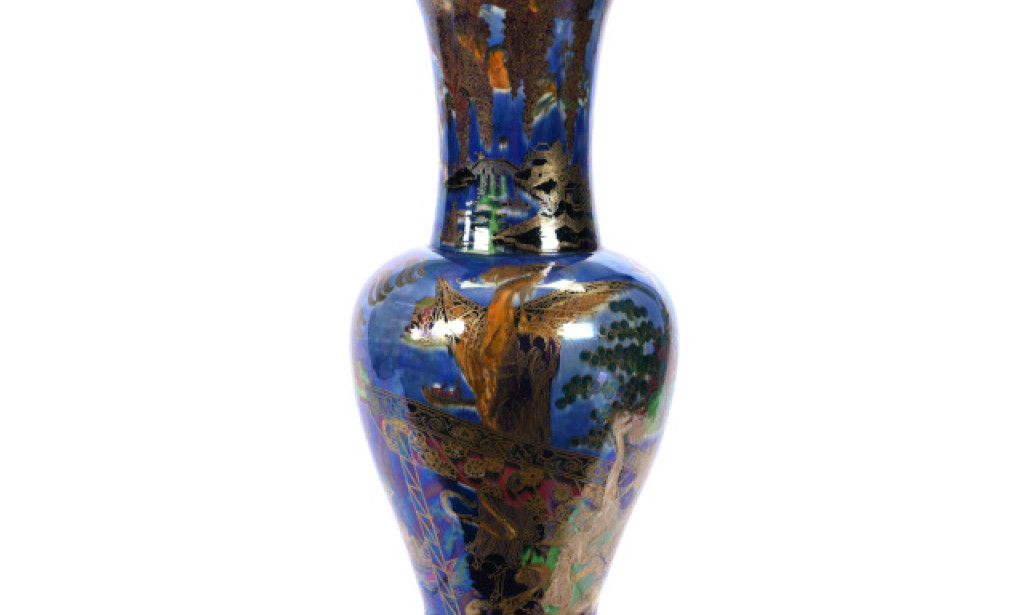 Pair of Wedgwood Vases Marked Fairyland Lustre Combine for $130,500 at Woody Auction, March 22nd